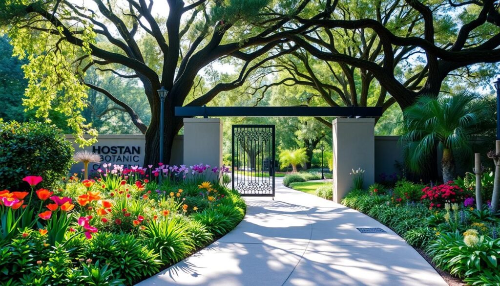 Houston Botanic Garden Entrance Houston Botanic Garden Entrance