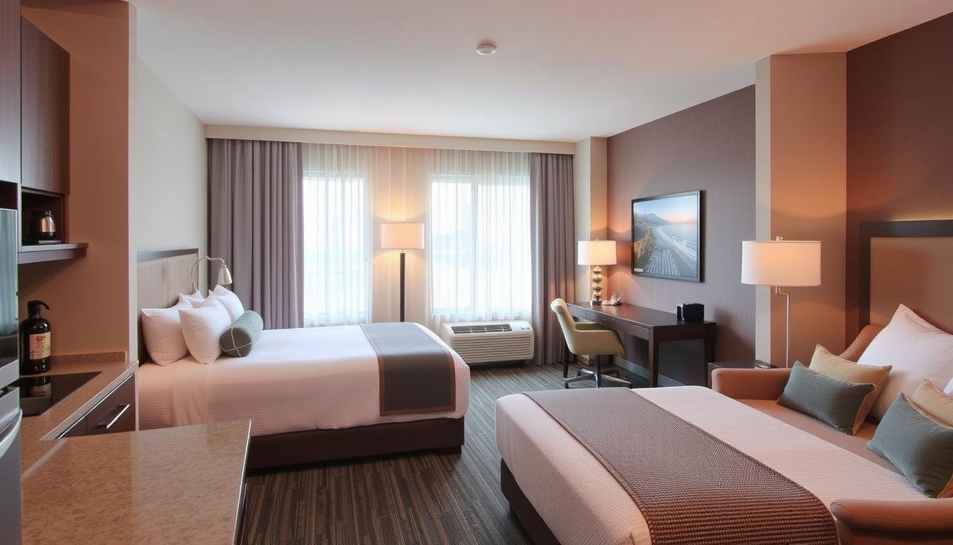 Woman doing push-ups on a yoga mat during a home workout.