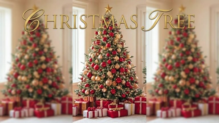 Handmade holiday ornaments with simple and charming designs, displayed on a festive tree.