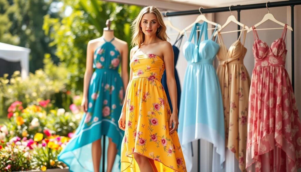 trendy cuts high low strapless halter designs